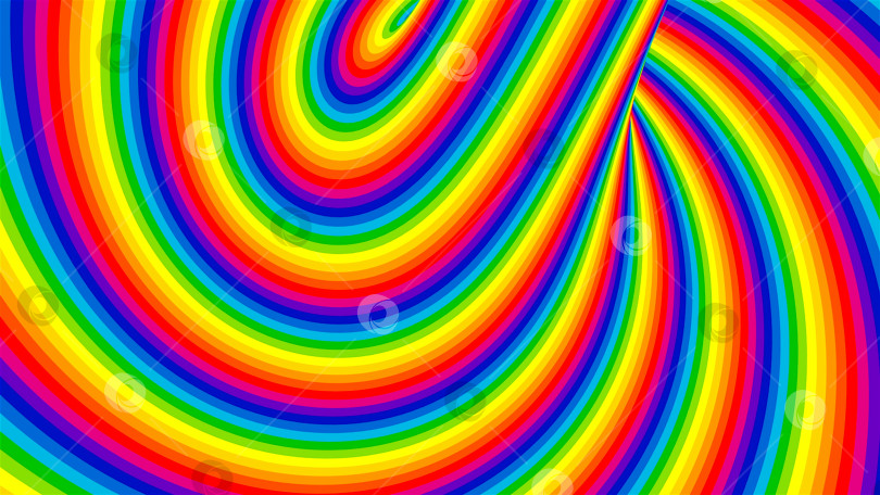 Скачать Красочный фон в радужную полоску, мультяшный стиль, 3d-рендеринг, созданный компьютером фон фотосток Ozero