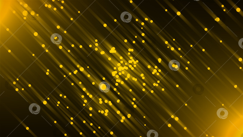 Скачать Абстрактный блестящий фон с эффектом боке и яркими блестящими частицами, 3d рендеринг фотосток Ozero