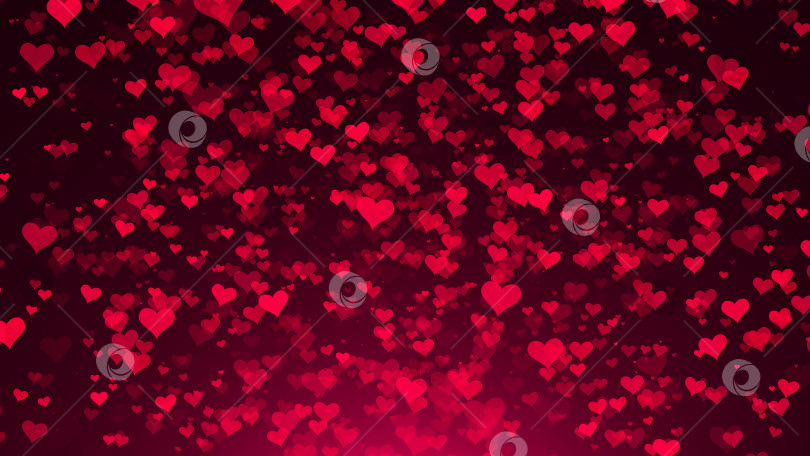 Скачать Абстрактный фон с сердечками. Цифровая иллюстрация фотосток Ozero