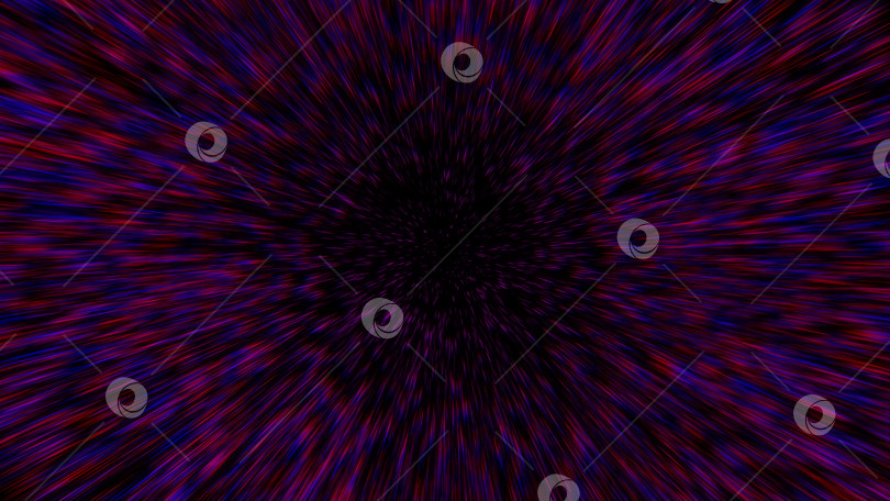 Скачать Искривление времени, путешествие в темное неизвестное пространство, 3d-рендеринг компьютерного фона фотосток Ozero
