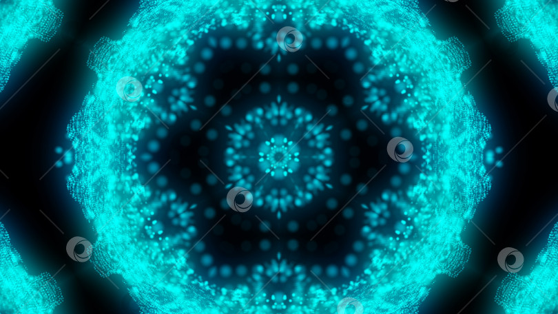 Скачать Красивый абстрактный калейдоскоп - фрактальный цветок, фон для 3d-рендеринга, фон для компьютерной генерации фотосток Ozero