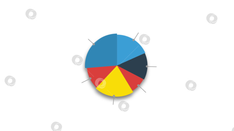 Скачать Круговая диаграмма для презентации фотосток Ozero