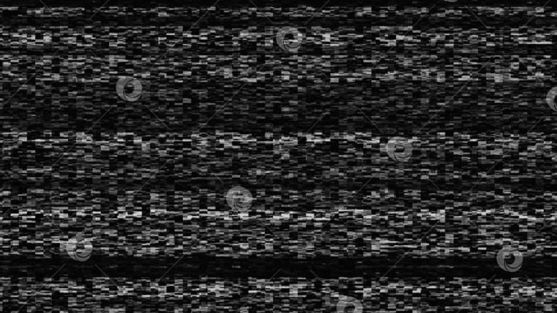 Скачать Динамический телевизионный шум, плохой телевизионный сигнал, черно-белый, монохромный, фон для 3d-рендеринга фотосток Ozero