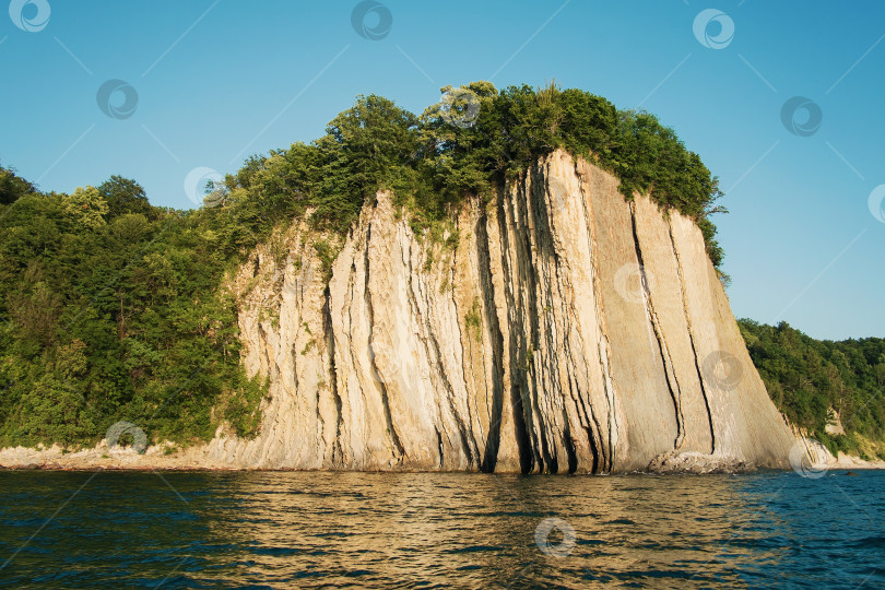 Скачать Фрагмент скалы на берегу Черного моря фотосток Ozero