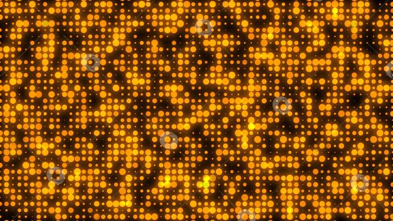 Скачать Абстрактные золотые светящиеся круги. Фон цифрового 3d-рендеринга фотосток Ozero