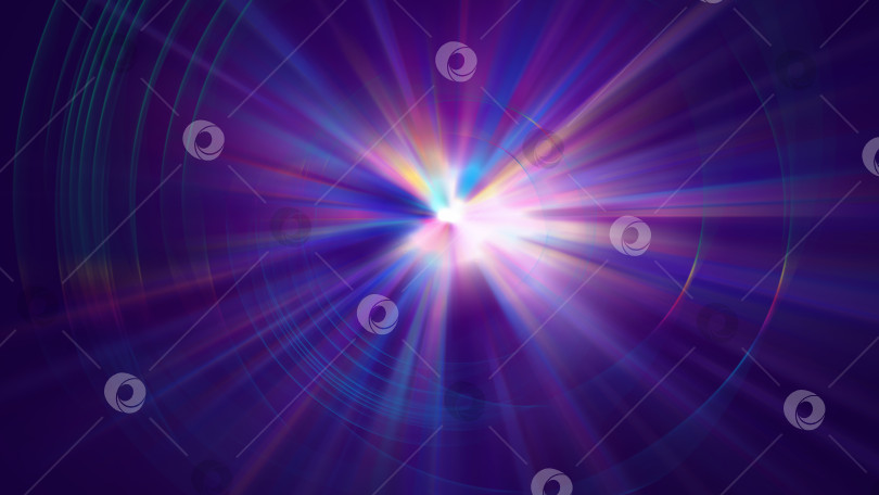 Скачать Красочный абстрактный рисунок галактики с яркими лучами, фон для 3d-рендеринга, созданный компьютером фон фотосток Ozero