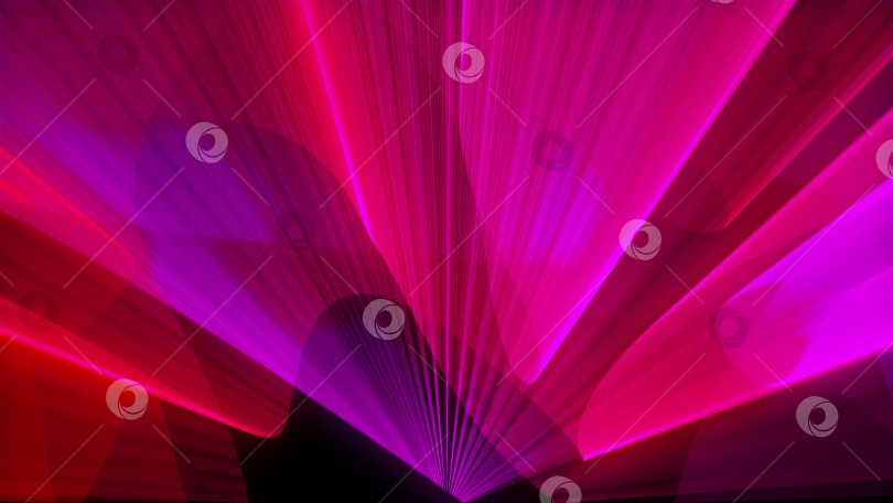 Скачать Абстракция лазерного шоу с яркими цветами, 3d-рендеринг компьютерного фона фотосток Ozero