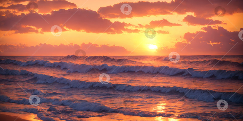 Скачать Закат над океаном фотосток Ozero