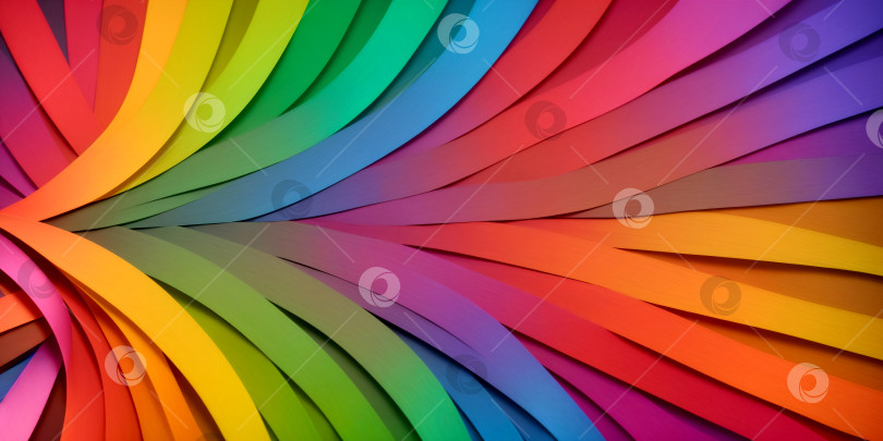 Скачать Абстрактный фон из разноцветных лент фотосток Ozero