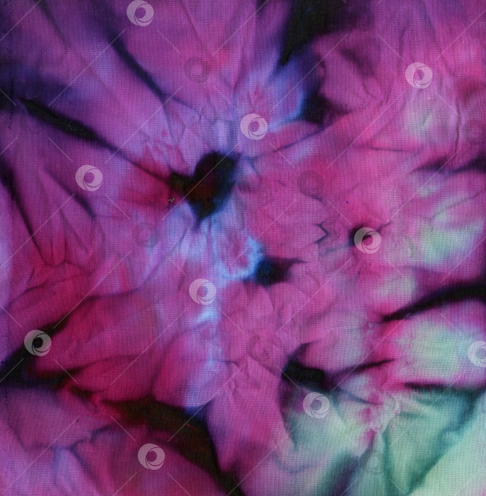 Скачать Покрасьте ткань для батика для создания фона и текстуры фотосток Ozero
