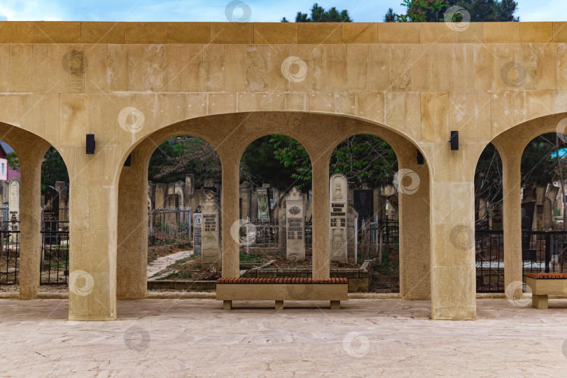 Скачать древнее мусульманское кладбище в Дербенте, Дагестан фотосток Ozero