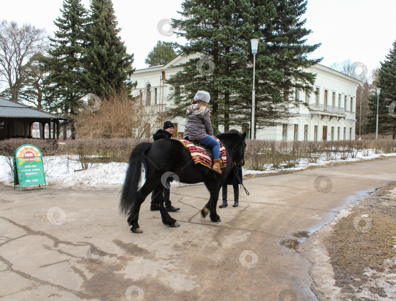 Скачать Прогулка верхом на лошади. фотосток Ozero