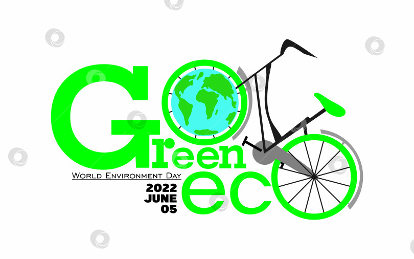 Скачать Креативный плакат или Баннер, посвященный Всемирному дню окружающей среды 5 июня фотосток Ozero