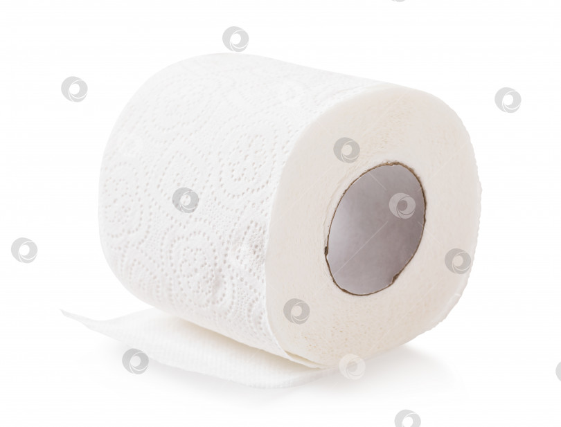 Скачать Рулон туалетной бумаги, выделенный на белом фоне фотосток Ozero