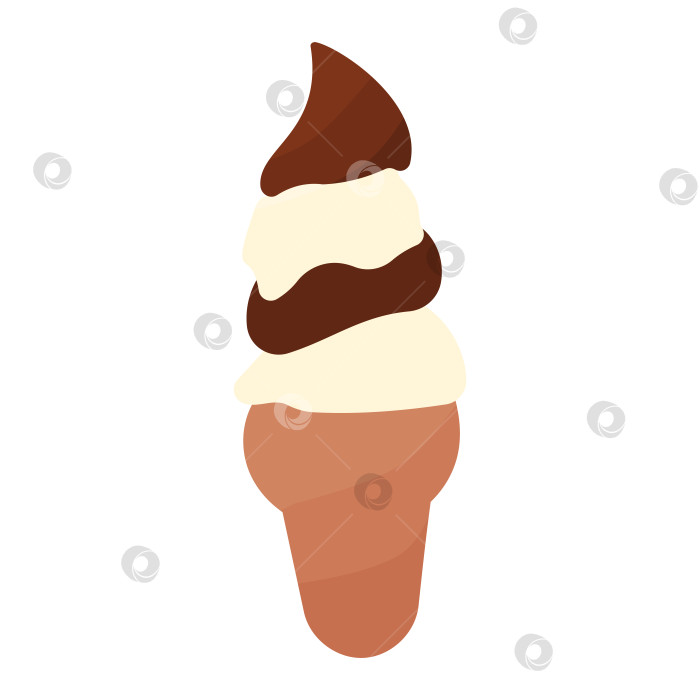 Скачать элемент шоколадной иконки мороженого летняя жара фотосток Ozero