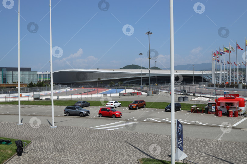 Скачать Олимпийский стадион "Адлер Арена" в Сочи, Россия. 24 мая 2023 года. фотосток Ozero