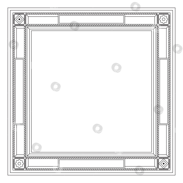 Скачать Декоративная современная рамка фотосток Ozero