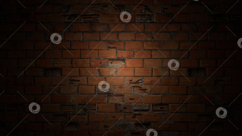 Скачать кирпичная стена, старая, луч света brick wall, old, ray of light фотосток Ozero