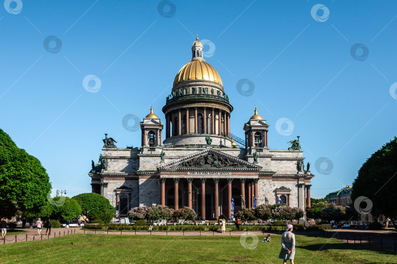 Скачать Исаакиевский собор в Санкт-Петербурге, Россия, 2022 год. фотосток Ozero