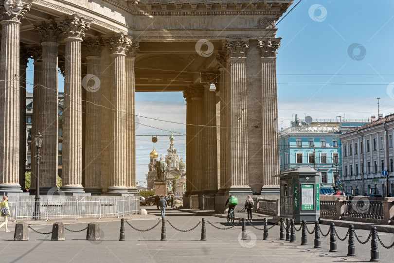 Скачать Казанский собор в Санкт-Петербурге. Россия, май 2022 года фотосток Ozero