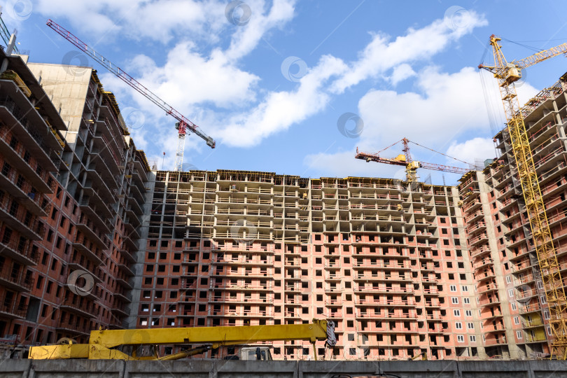 Скачать Строительство многоэтажного здания фотосток Ozero