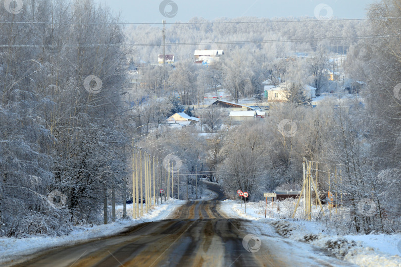 Скачать Спуск зимой фотосток Ozero