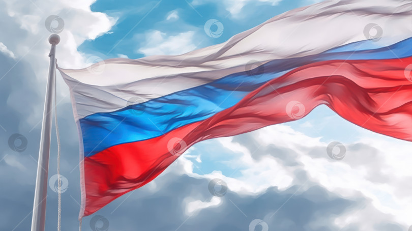 Скачать Флаг России фотосток Ozero