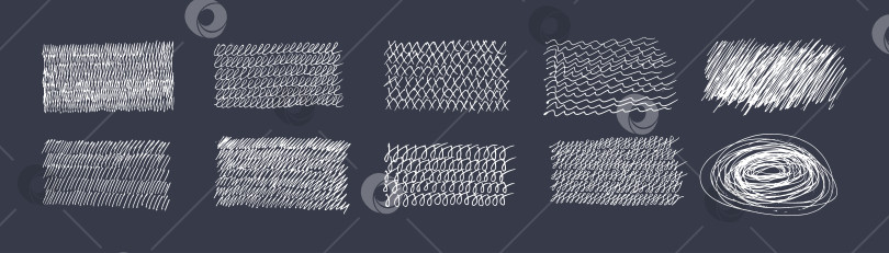 Скачать гранж набор. каракули штрихи почерк. набор элементов из тонких линий для дизайна. фотосток Ozero