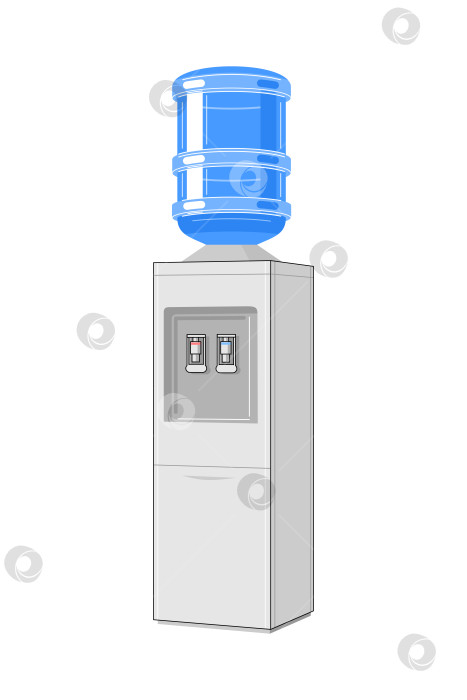 Скачать кулер напольный для воды. дозатор для горячей и холодной воды. пластиковая бутылка фотосток Ozero