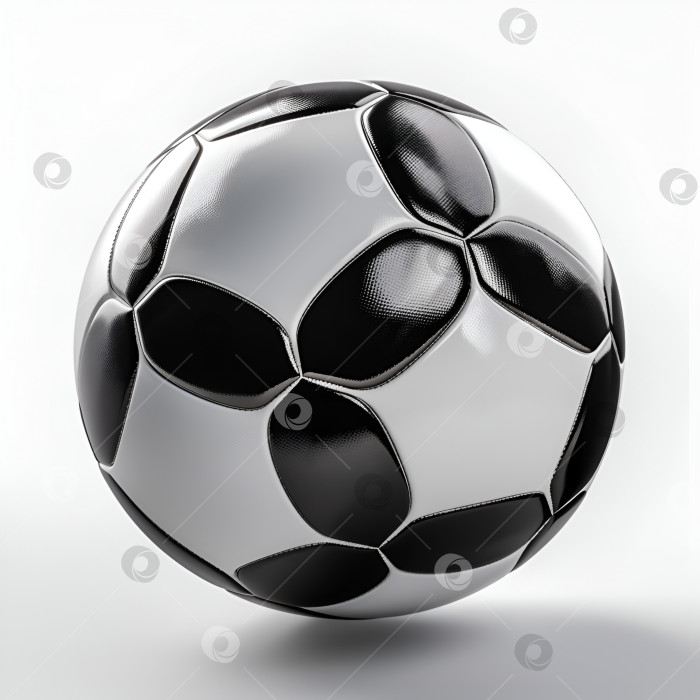 Скачать Футбольный мяч на белом фоне фотосток Ozero