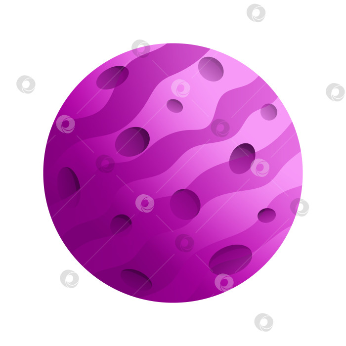 Скачать Пурпурная планета. 3d векторный значок. фотосток Ozero