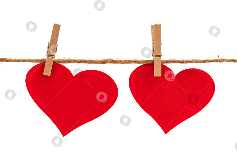 Скачать Красные сердечки на белом фоне. Фон на День Святого Валентина. Разноцветные сердечки для открыток. фотосток Ozero