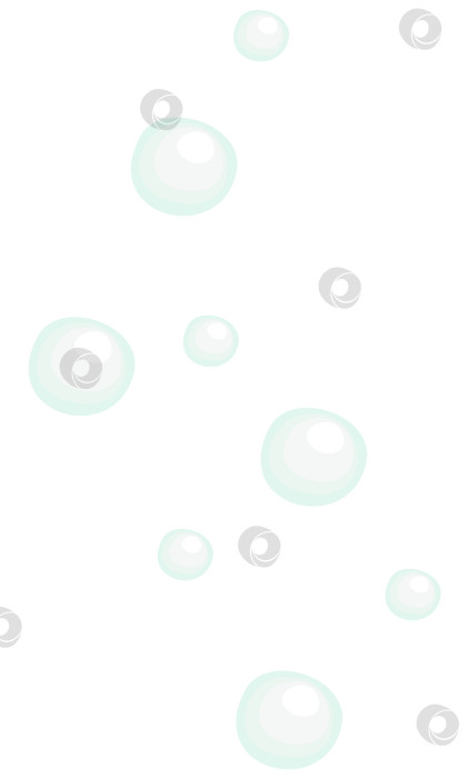 Скачать Векторная изолированная иллюстрация пузырьков. фотосток Ozero