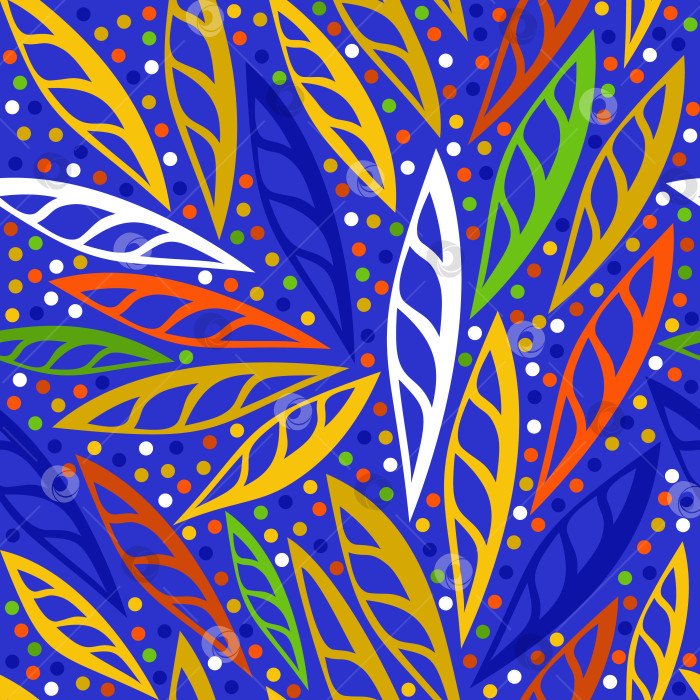 Скачать Векторный бесшовный абстрактный яркий цветочный узор. фотосток Ozero
