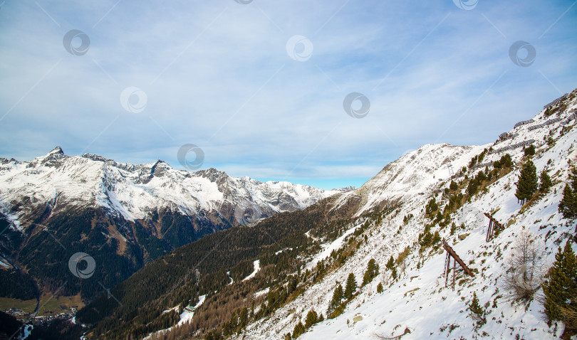 Скачать Панорама австрийского горнолыжного курорта Ишгль фотосток Ozero