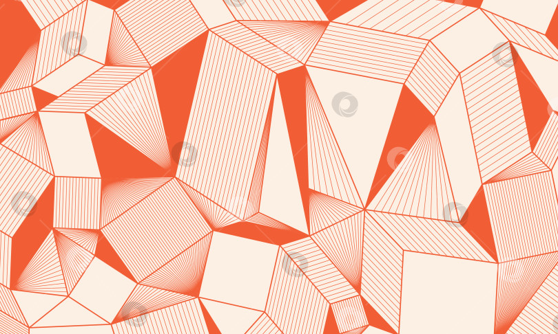 Скачать Простой геометрический фон из красных линий и треугольников на бежевом фоне фотосток Ozero