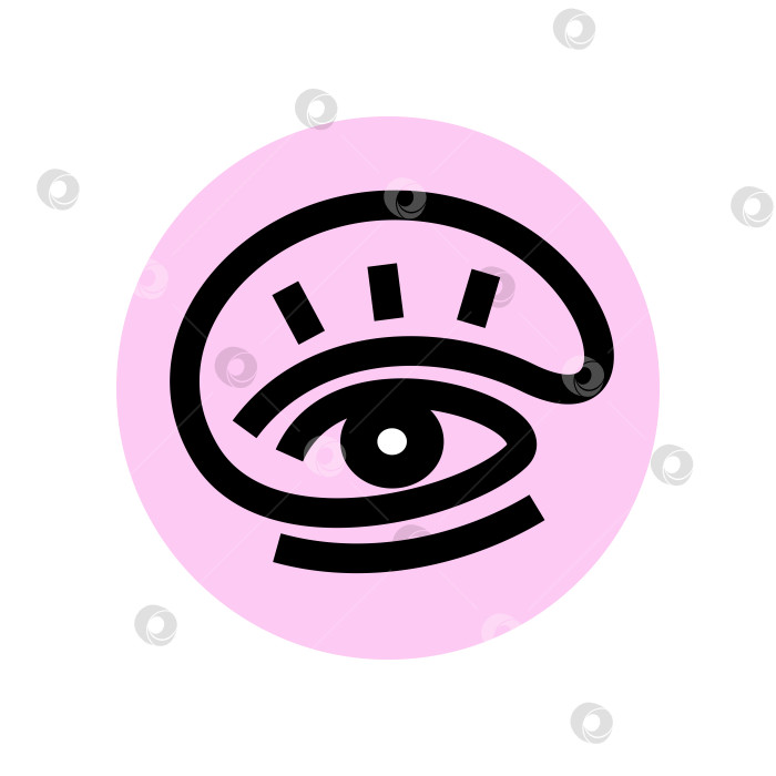 Скачать логотип стилизованный глаз фотосток Ozero