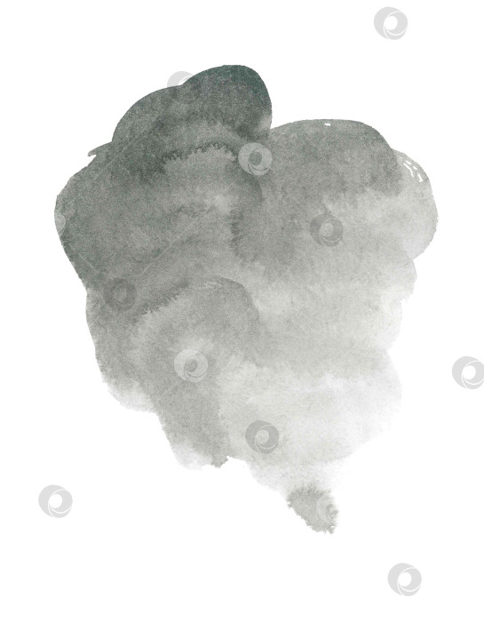 Скачать Мягкое, пушистое чернильное пятно в виде облака или густой растительности фотосток Ozero