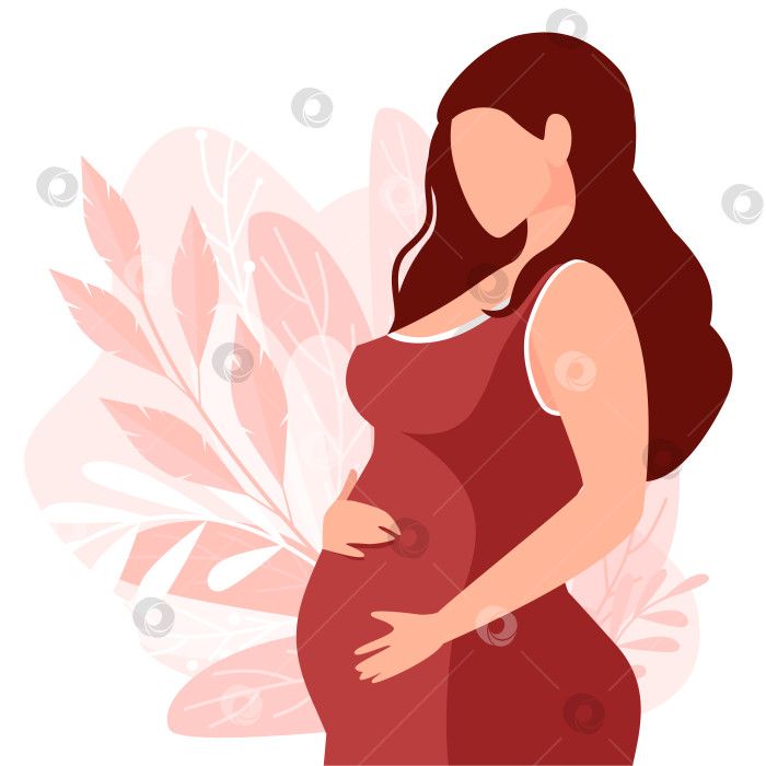 Скачать Современный баннер о счастливой беременности и материнстве. фотосток Ozero
