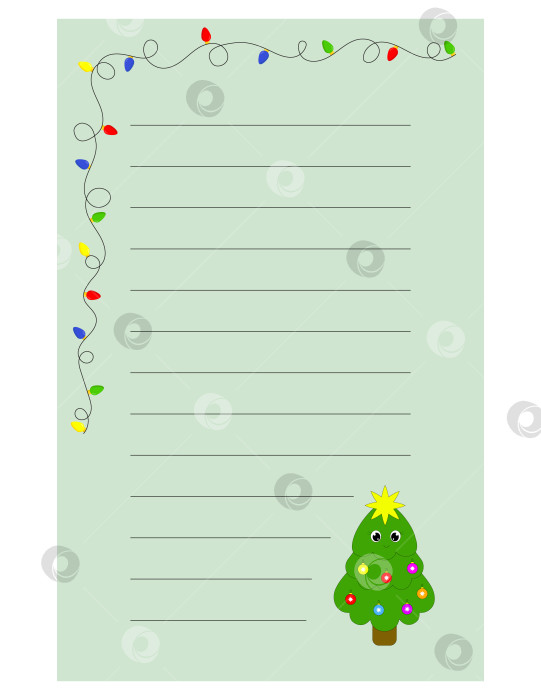 Скачать Обратите внимание на симпатичную иллюстрацию этикетки с рождественской елкой. Памятка, бумага, ки фотосток Ozero