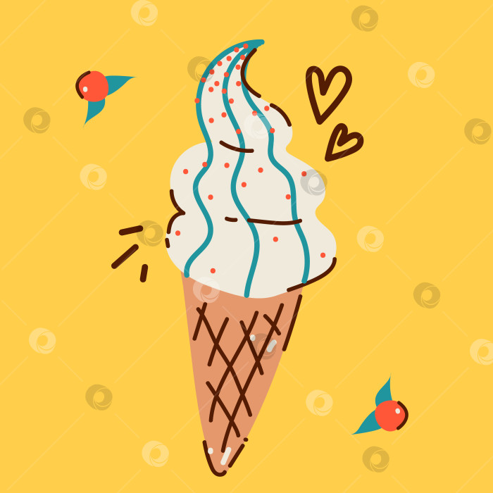 Скачать Иллюстрация мороженого фотосток Ozero