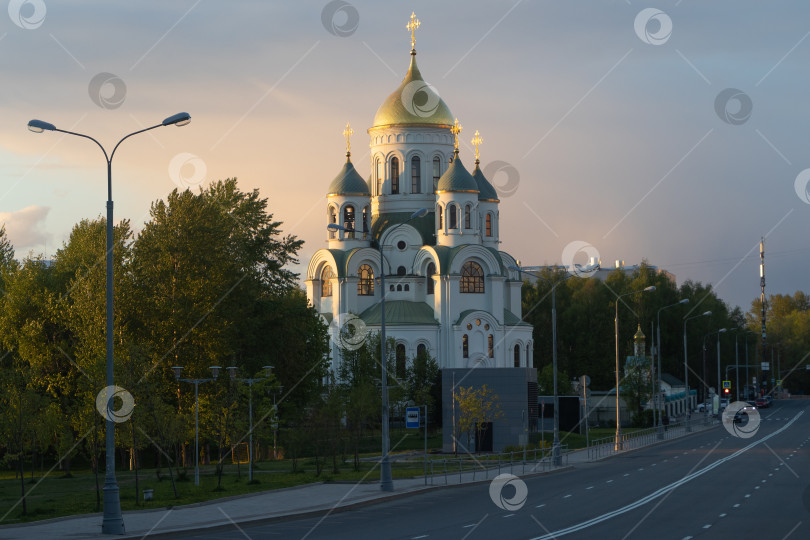 Скачать Храм преподобного Сергия Радонежского в Солнцево. Москва. фотосток Ozero