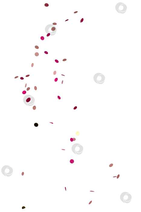Скачать круглые разноцветные конфетти из бумаги и фольги, изолированные друг от друга фотосток Ozero