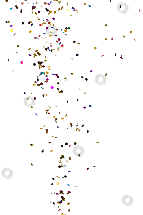 Скачать круглые разноцветные конфетти из бумаги и фольги, изолированные друг от друга фотосток Ozero