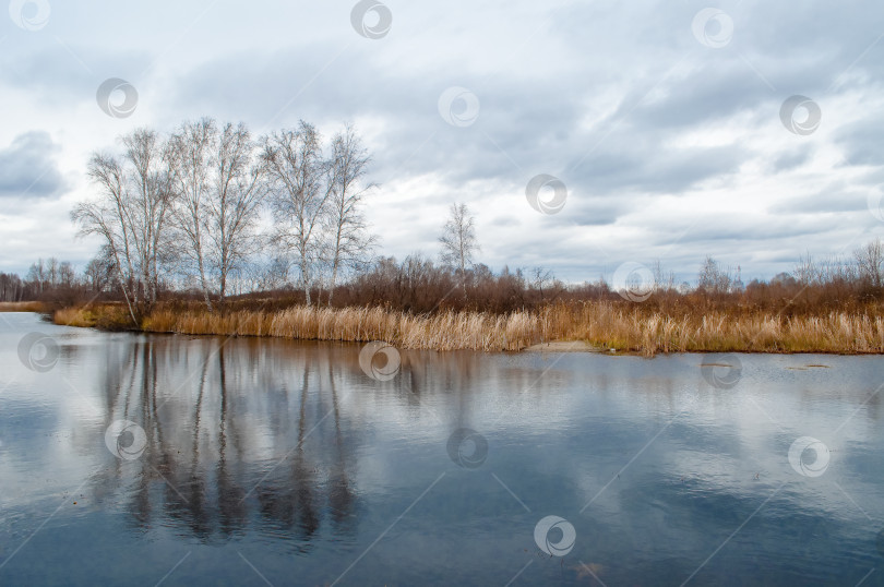 Скачать Осеннее озеро фотосток Ozero