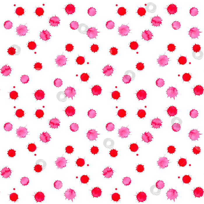 Скачать Акварельное ярко-розовое пятно blob spot бесшовный фон с рисунком фотосток Ozero