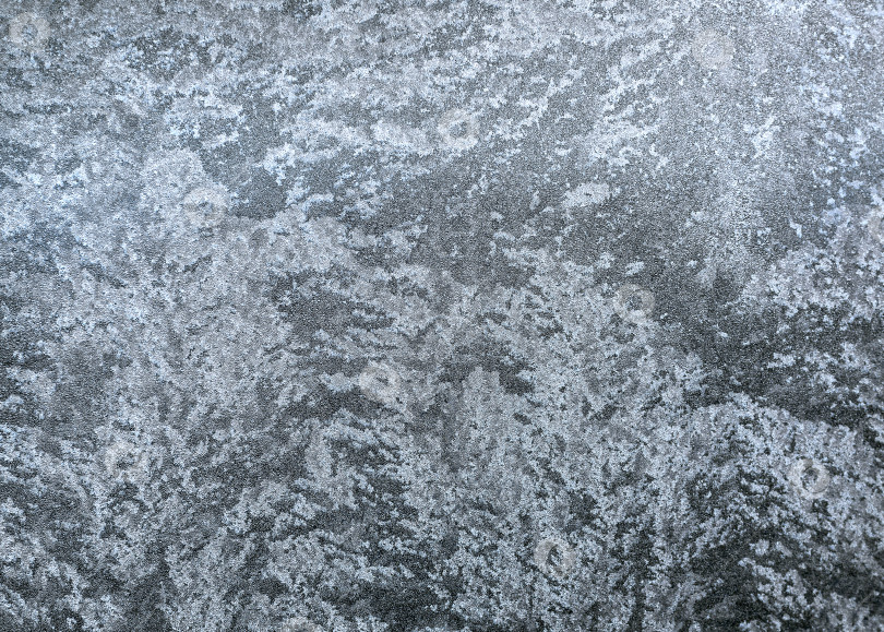 Скачать Морозный узор на оконном стекле. фотосток Ozero