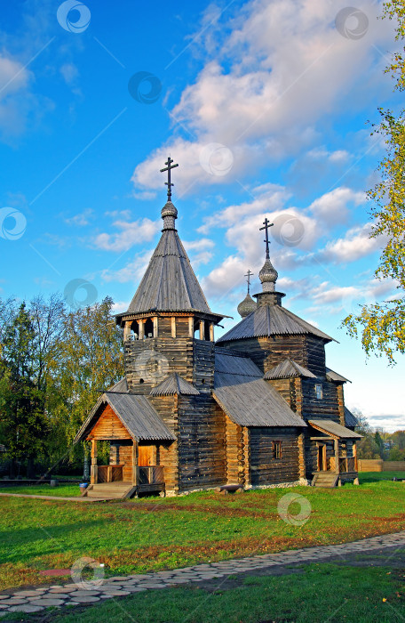 Скачать Деревянная церковь в Суздальском музее. фотосток Ozero