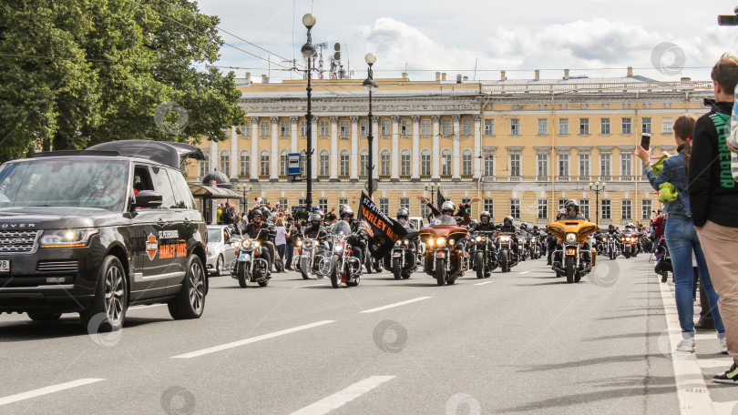 Скачать Домашний парад Harley Davidson. фотосток Ozero