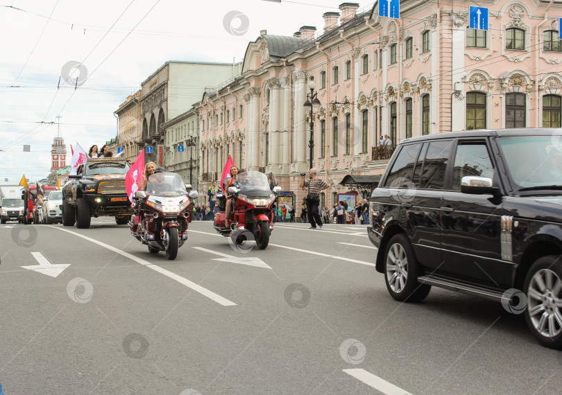 Скачать Групповой спонсор мотоциклов. фотосток Ozero